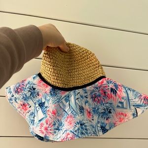 Lilly Pulitzer Rattan Sun Hat